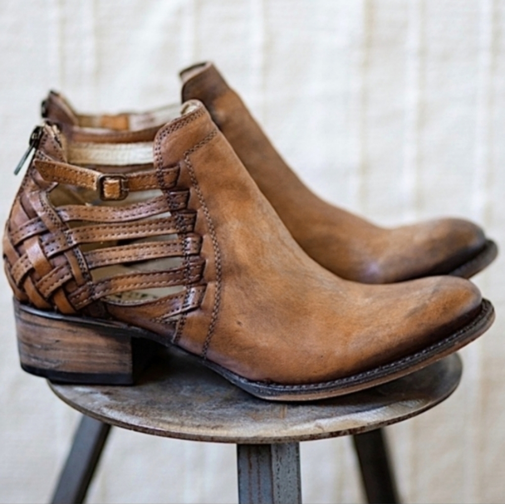 Freebird "Slate" belted booties